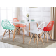 ENSEMBLE TABLE+ 4 CHAISES SCANDINAVE