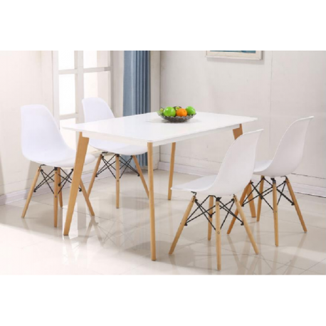 ENSEMBLE TABLE + 4 CHAISES