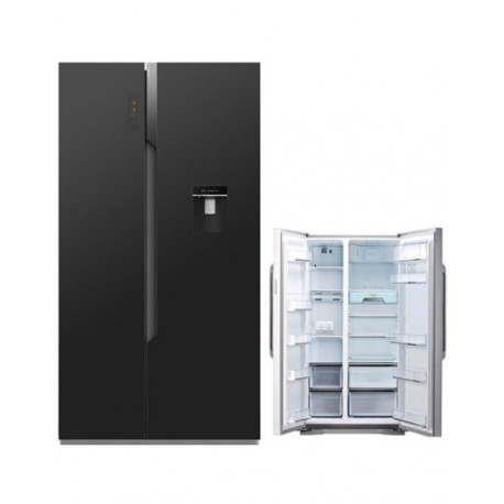 REFRIGERATEUR HISENSE SBS 512L AVEC RESERVOIR A EAU NF A+ NOIR